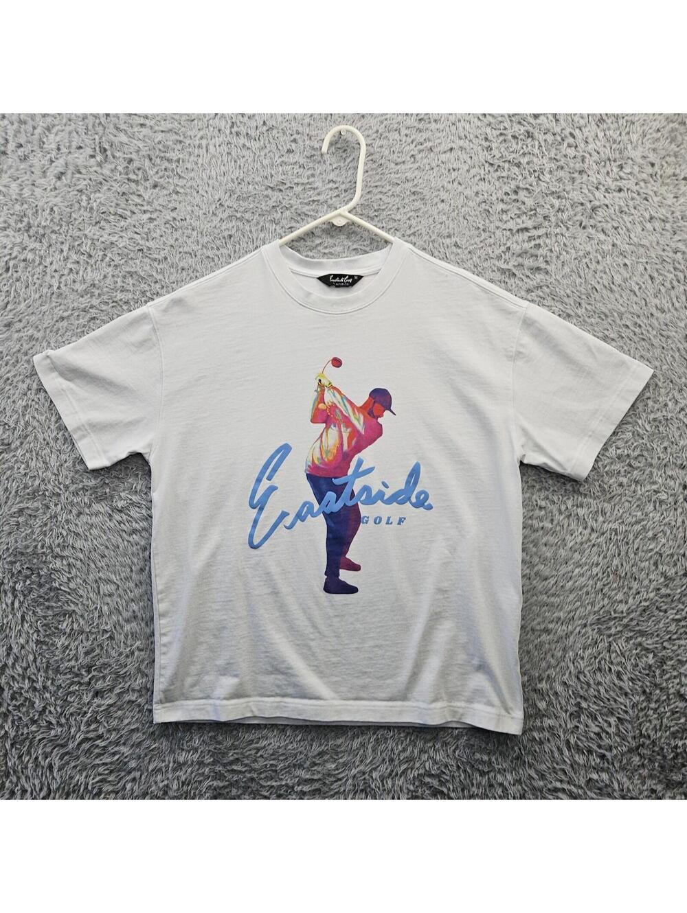 Eastside Golf T Authentic Shirt Men Medium Oversized Heavyweight Tee Cotton *Pin